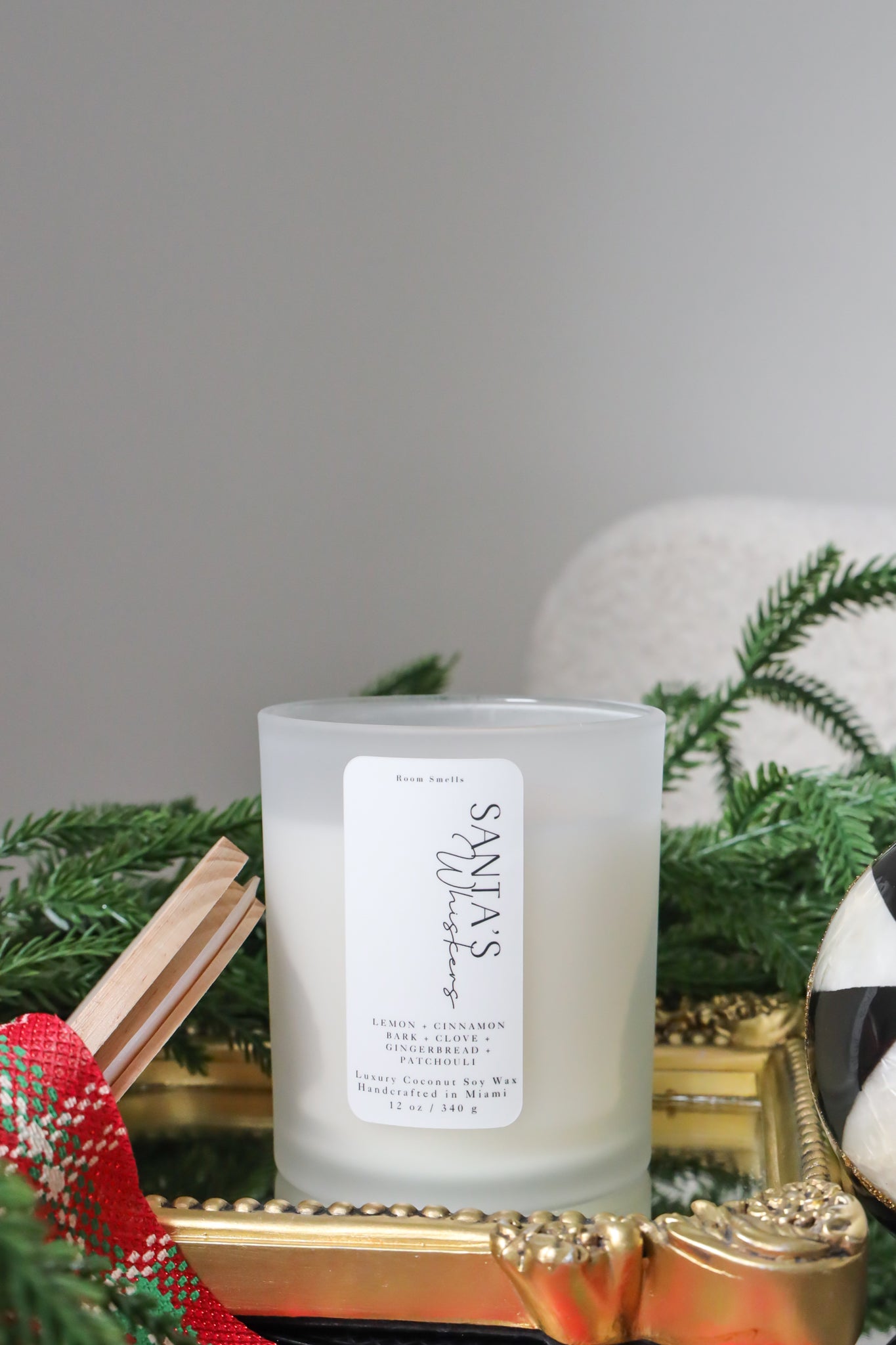 Santas Whiskers - 12 oz candle