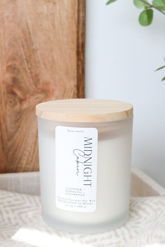 Midnight Cabin - 12 oz Candle