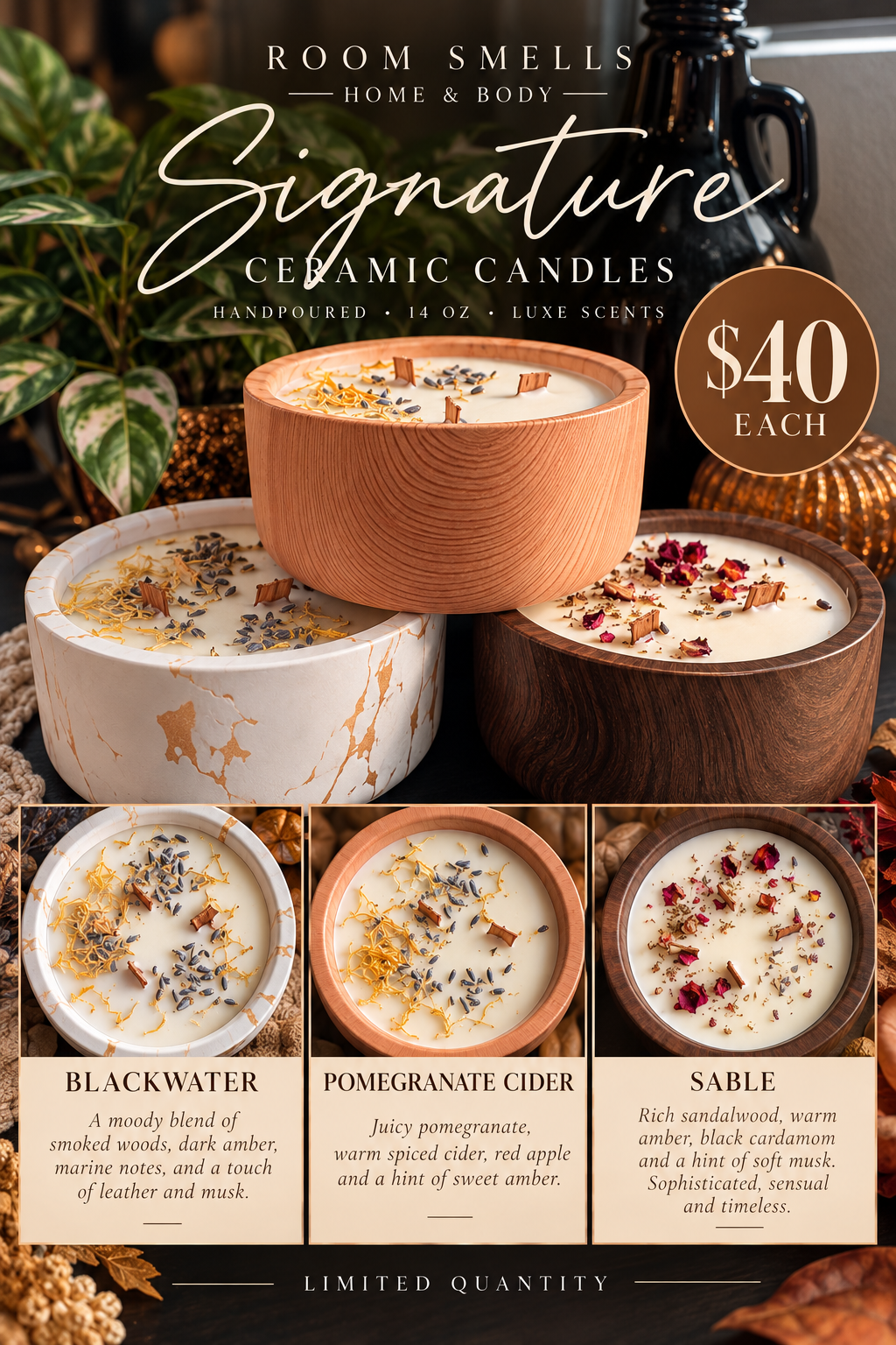 Signature Ceramic Candles
