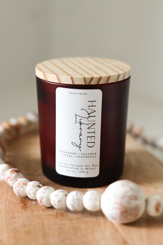 Haunted Library -  8 oz Candle